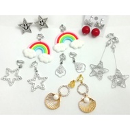 ||Clip-On Earrings|| Beautiful Rainbow Star Earrings CE099