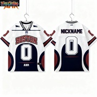 [Custom Name] Jersey Outfit Oversize Streetwear Dryfit Retro Vintage Unisex Boston 0 / Boxy Fit / Cu
