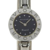 Pre-owned BVLGARI Bzero1 BZ22SS stainless steel quartz watch with analog display and black dial for 