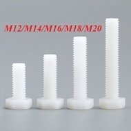 White Nylon External Hexagon Screw Plastic Screw Plastic Screw Nylon Hexagon Screw Extension Bolt Sc