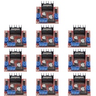 10ชิ้นสเต็ปเปอร์มอเตอร์สเต็ป L298N โมดูลไดร์เวอร์จอ DC L298N อุปกรณ์รถหุ่นยนต์ชั้นเลิศ L298กำลังสูงจ