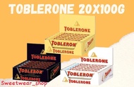Original TOBLERONE 1box (100gx20pcs) Milk/White/Dark Chocolate from Switzerland