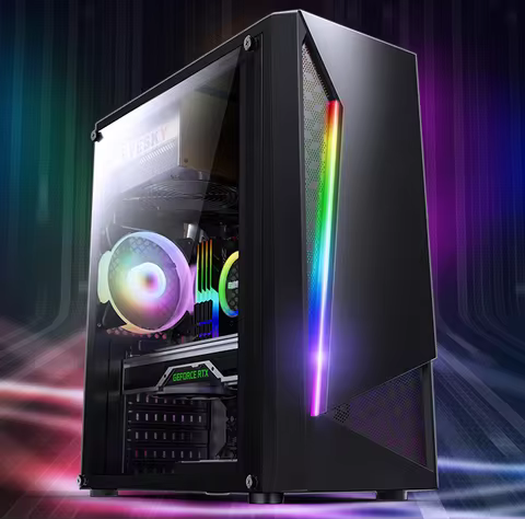 Aotesier Gaming PC A8 7680/ 8G/16G RAM 120G/500G SSD Windows 10 Pro Key Assembly Machine Cheap Gamin