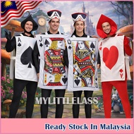 MYLITTLELASS Ace of Hearts Ace of Spades Alice in Wonderland Poker Performance Musical Costume for A