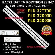 NX593 Backlight tv polytron 32in 3v 7k lampu led backlight tv polytron
