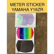 Y16ZR METER STICKER TINTED HITAM SMOKED TITANIUM RAINBOW BLUE FOR YAMAHA Y16ZR