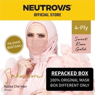Himaya 4-Ply Hijab Premium Medical Face Mask - Sweet Rose Gold (HIMAYA)