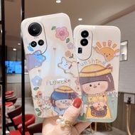 Soft Casing for OPPO Reno10 Reno10 Pro+ Plus 5G OPPO A78 NFC 4G 2023 Sun Girl Cartoon Phone Case OPPO Reno10 Pro 5G Shockproof Protective Phone Back Cover