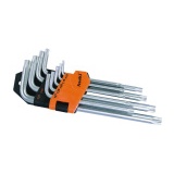 Asaki AK-413 C2-T10-T50 9-piece star hexagon set (Orange)