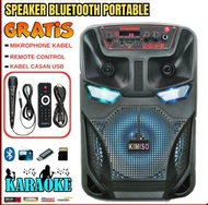 PALING BESAR!!!!!!!!!!!!!!!!! Speaker Kimiso 8.8INC Gratis Mic Karoke Km-7801 Free Mic Karoke Subwoo