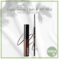 [PRO 8 CHEONGDAM] Liquid Define Liner & Piccasso 401 Mini Eyeliner Brush