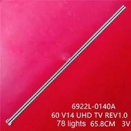 2pcs/set led backlight strip for LG 60UB850T 60UB850V 60UF695V 60UB8200 60UF778V 6922L-0140A 60 V14 