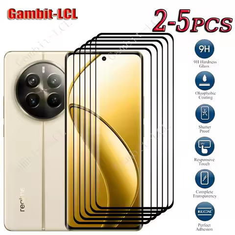 2-5PCS 3D 9H HD Curved Edge Tempered Glass For Realme 12 Pro+ 6.7" Realme12Pro Realme12 12Pro Plus S