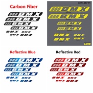 Reflective Color Bmx Road Bike Vinyl Sticker Mountain Cycling Stickers BMX MTB Bicycle Frame Decals