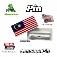 Malaysia Flag Name Tag Pin / Lencana Pin Malaysia Jalur Gemilang Pin