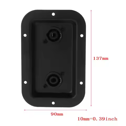 Speaker Plate Dual Speakon Plates Iron 1/4" PA/DJ Speaker Cabinet