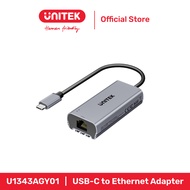 UNITEK USB-C to 5Gbps Ethernet Adapter Compatible with 10/100/1000/2500Mbps
