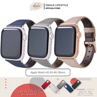GRAMAS COLORS Originate Leather Watch Band Compatible with Apple Watch 41mm 40mm 38mm Himeji Cowhide