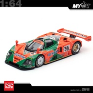 [Pop Race] 1:64 Mazda 787B 1991 Le Mans 24h Winner Removeable Front and Rear Cover Detailed Engine