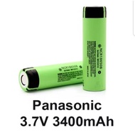 ราคาต่อก้อน ถ่านชาร์จ 18650 ความจุ 3400 mAh 3.7 โวลต ์ลิเธียม PANASONIC NCR18650ฺB