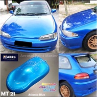 AIKKA MT21 Atlanta Blue Supreme Pearlized Metallic Colour Effect for Car /Motor Spray Painting. Read