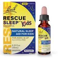 Bach RESCUE SLEEP KIDS Dropper 10mL, Natural Sleep & Stress Relief Aid, Homeopathic Flower Essence,