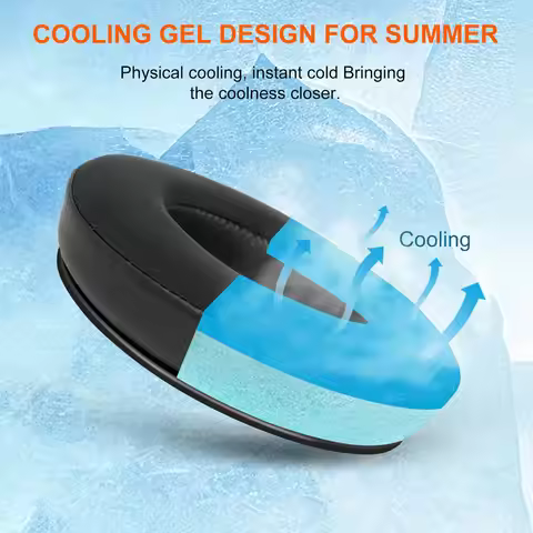 Cooling Gel Ear Pads for Bose QC35 and QC35 II (QuietComfort 35) Over-Ear Headphones, Memory Foam & 