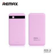100% Original Remax Universal PPP-9 PowerBank 12000mAh LED LCD Bateria External Mobile Double USB Ba