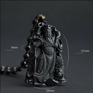 Liontin Yellow Jade Stone Ukiran DEWA KWAN KONG