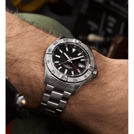 GTV luxury gmt watch automatic black dial