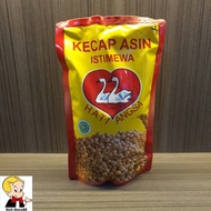 Kecap Asin 2 Hati Angsa/Kecap Asin Angsa Khas Medan Pouch Refill 600Ml