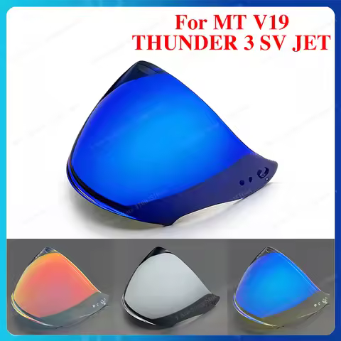 Motorcycle Helmet Visor Lens For MT V19 THUNDER 3 SV JET Replace Anti-UV Anti-Scratch Dustproof Wind