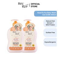 BZU BZU Head to Toe Baby Wash Oat & Milk (600ml x 2)