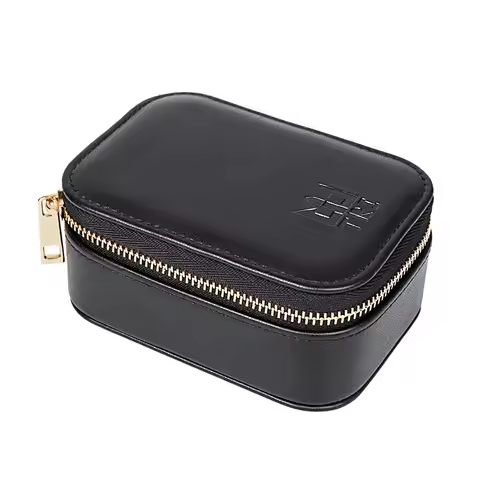 TRI Xuanwu Case PU Large Zippered Earphone Storage Case Includes mesh pocket Headphones case for KBE