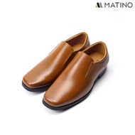 MATINO SHOES รองเท้าชายคัทชูหนังแท้ รุ่น MC/B 82082 - BLACK