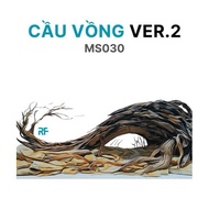 Rainbow Layout ver.2 suitable size for fish tank decoration 30x20x20cm (Ms030)