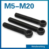 【♚】M5 M6 M8 M10 M12 M14 M16 M18 M20 Carbon Steel Eye Bolts M6 M8 M10 M12 Slip-Kot Ring. Link Bolt C0