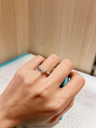 鑽石戒指 Tiffany經典六爪0.3克拉鑽戒47碼，H色 vvs1