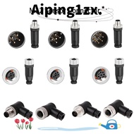 NG1ZX M12 Sensor Connector, 4 5 8 Pin Connector M12 Aviation Plug, A Type Sensor Connectors Male Fem