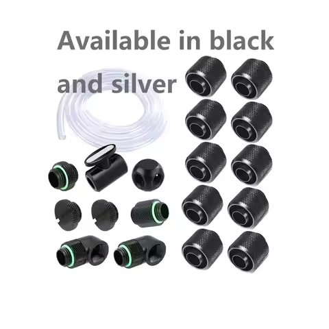 FREEZEMOD PC Water cooling hose fitting kit G1/4'' Soft Tube Accessories Quick twist For 9.5*12.7/10