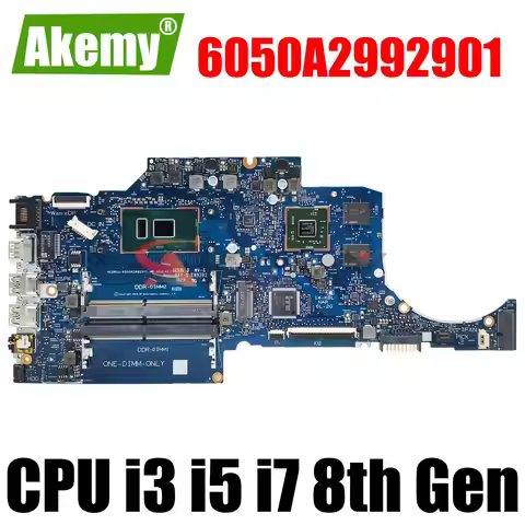 For HP HighPerformance Mainboard 6050A2992901 Laptop Motherboard Pavilion 14-CK 14-CF CPU i3 i5 i7 1