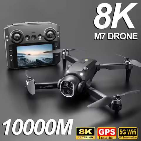 M7 GPS Drone 8K Aerial HD Dual Camera Intelligent Opstacle Avoidance Brushless Power Screen Remote C