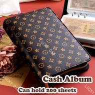 Money Savings Binder Organizer A6 Ziplock Ipon Challenge Booklet With Pouch Envelope Cash Album