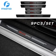 FFAOTIO Carbon Fiber Car Door Sill Protector Car Trunk Sticker Car Accessories For BYD Atto 3