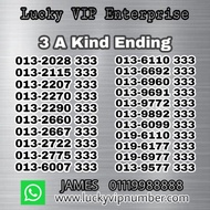 VIP Number, VIP Mobile Phone Number, Silver Number Series 3 A Kind, Prepaid Number, Digi, Celcom, Hotlink, XOX,