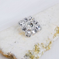 Crystal Mushroom Buttons | Premium Rhinestone Buttons | Jisoo Button 28mm