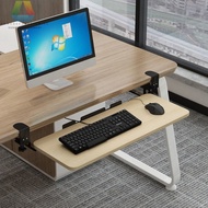 Desk Extender Under Desk Keyboard Tray Clamp On Mouse Pad Ergonomics Adjustable Height Angle Ergonomic Standing Computer Keyboard Stand