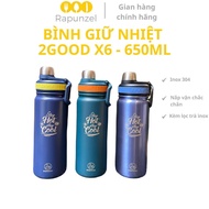 2GOOD X6 portable bottle, 650ml thermos, 2GOOD bottle, 2GOOD thermos, 2GOOD bottle