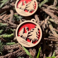 聖誕節 木雕裝飾 聖誕吊飾 裝飾 聖誔樹 鏤空