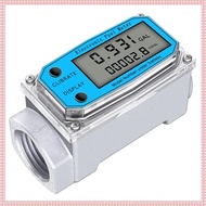 (FUMT) Digital LCD Display Flow Meter with NPT Counter and FNPT Thread Gas Oil Fuel Flowmeter (1 Inc